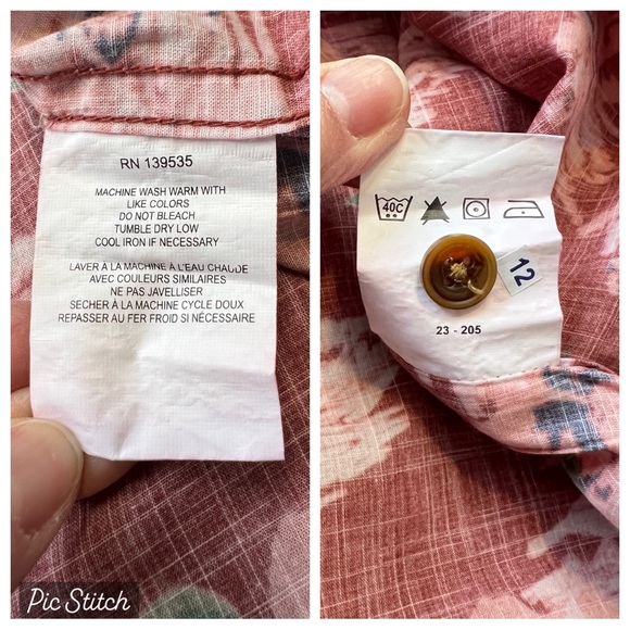 Grayers Red White Tropical Floral Camp Collar Shirt Medium NEW Bali Ha’i Hawaii - Picture 10 of 11